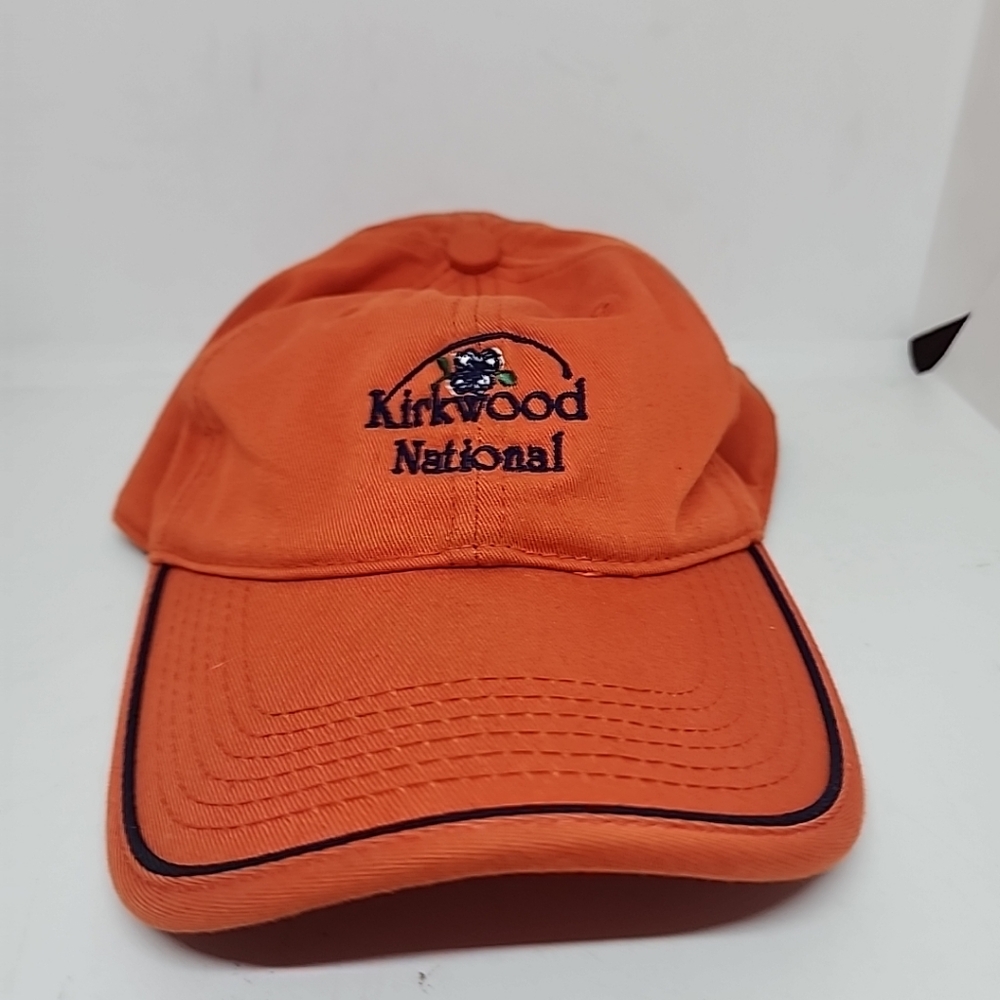Page and Tuttle Kirkwood National Golf Club Orange Golf Adjustable Cap